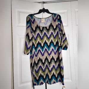 Pink Rose Knit Dress